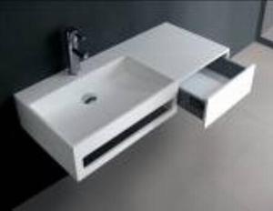 Europeo di lusso In Pietra Artificiale Superficie Solida <span class=keywords><strong>Muro</strong></span> del Bagno Appeso Lavabo lavello - Product Image 4