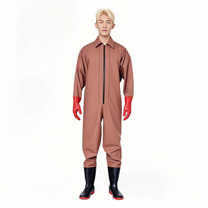 High Quality <strong>Raincoats</strong> Full Body PVC Waterproof Waders Adult Breathable <strong>Plus</strong> <strong>Size</strong> Camping Outdoor Fishing Rain-proof Pants - Product Image 3