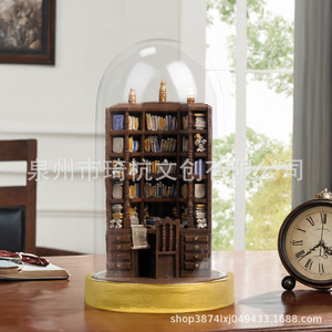 Mini estantería para libros The Bay Library, resinas sintéticas, decoración para el hogar y la oficina, regalo - Product Image 5