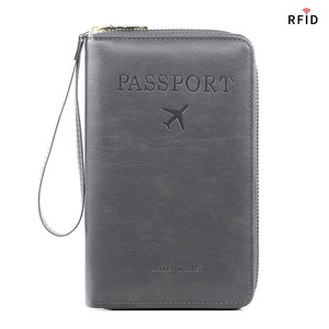 IStapromo Gifts Wholesale Pu Leather Luggage Tag Passport Holder Custom Cover Travel Holder <b>RFID</b> <b>Blocking</b> Passport <b>Wallet</b> - Product Image 4