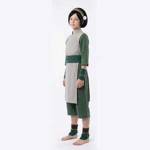 Costume de cosplay Northern Topfu Avatar The Last Airbender pour enfants et filles, tenue verte pour Halloween - Product Image 2