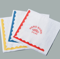 Serviettes de toilette jetables personnalisées en usine, 1 pli, en pâte de bois vierge, douces, pour salle de bain, serviettes à main, serviettes en papier Airlaid pour restaurant