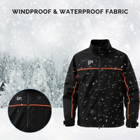 Veste de travail chauffante professionnelle OEM ODM avec batterie 5200 mAh, vêtements de travail chauffants, manteau de travail chauffant