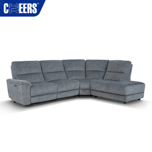 Canapé sectionnel électrique inclinable en tissu au design moderne MANWAH CHEERS avec port USB pour salons d'appartements et de villas - Product Image 2