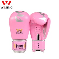 Gants de boxe en gros à fermeture auto-agrippante pour l'entraînement de Muay Thai, Wushu et Sanda