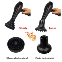 Diffuseur de sèche-cheveux pliable en silicone et plastique pour salon de coiffure, noir WangDa, pliable, durable, résistant à la chaleur, professionnel