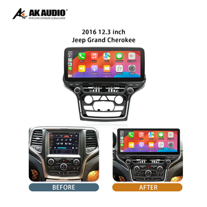 Panneau de commande central de navigation de voiture <span class=keywords><strong>Jeep</strong></span> <span class=keywords><strong>Grand</strong></span> <span class=keywords><strong>Cherokee</strong></span> 2016, 12,3 pouces, cadre radio audio Android - Product Image 2