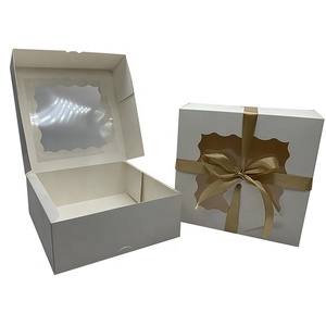 Caixas de Confeitaria para Donuts e Bolos - Atacado de Fábrica - Pronta Entrega - Branca Lisa com Abertura Automática - <span class=keywords><strong>8</strong></span> Polegadas - Product Image 6