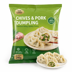 Dumplings <span class=keywords><strong>de</strong></span> <span class=keywords><strong>Porc</strong></span> Surgelés Instantanés Prêts à Cuisiner 240g (Paquet <span class=keywords><strong>de</strong></span> 12 Pièces) pour la Vente en Gros - Product Image 3