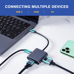 Hub multiport de haute qualité <span class=keywords><strong>Type</strong></span> C vers 4K 8K <span class=keywords><strong>DisplayPort</strong></span> HDMI 100W Adaptateur de charge PD Station d'accueil 3 en 1 - Product Image 5