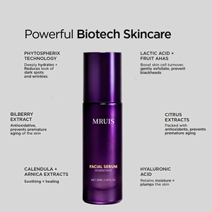 Soins de la peau primés Age Return Women Adults All Skin Types Face Y Compris Dark Circles Facial Serum MRUIS 30ML - Product Image 3