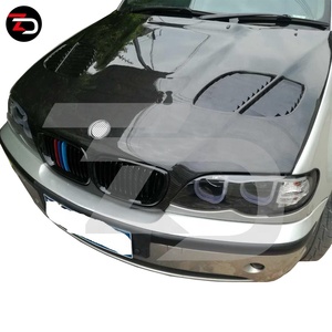 Kit de cuerpo de fibra de carbono estilo ZD para <span class=keywords><strong>BMW</strong></span> <span class=keywords><strong>E46</strong></span> 3 Series <span class=keywords><strong>330d</strong></span> con capó de motor de admisión de aire, precio al por mayor - Product Image 3