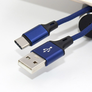 Tùy Chỉnh Bán Buôn Chất Lượng Cao Đẹp Nylon Bện <span class=keywords><strong>USB</strong></span> 2.0 Để Loại C Nhanh Chóng Sạc Điện Thoại Di Động Sạc Cáp Cho Samsung Android - Product Image 3