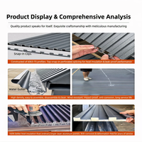 Tuile de toit ondulée en alliage d'aluminium 6063-T5, épaisseur 1,1 mm, remplie de polyuréthane, imperméable, résistante à la chaleur, fabriquée à la machine, personnalisable