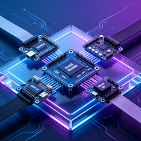 Placa de Desarrollo SMD de Montaje Superficial con Funciones Completas, Compatible con Comunicación I2C, Ensamblaje Integrado PCB PCBA para Proyectos Industriales