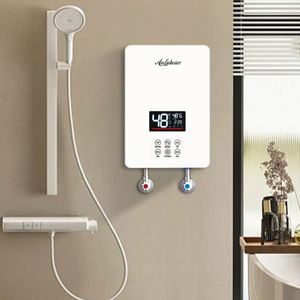 Calentador de Agua Instantáneo Eléctrico Inteligente con Control Táctil LED, Tanque de Plástico, 220V 6.0KW, al Mejor Precio, para Uso Doméstico y en Hoteles - Product Image 1