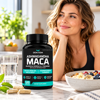 Capsules de complément énergétique Maca Ashwagandha Rhodiola Rosea pour hommes - Soutien naturel à la vitalité