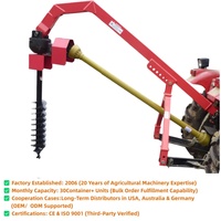 Tarière de sol robuste de 75 CV pour tracteur à attelage 3 points - Tarière de terre pour la plantation d'arbres et les poteaux de clôture