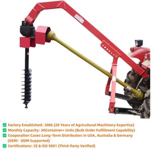 Tarière de sol robuste de 75 CV <span class=keywords><strong>pour</strong></span> tracteur à attelage 3 points - Tarière de <span class=keywords><strong>terre</strong></span> <span class=keywords><strong>pour</strong></span> la plantation d'arbres et les poteaux de clôture - Product Image 2