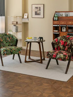 Fauteuil simple en velours nordique, mobilier de maison, fauteuil de salon et chambre à coucher, fauteuil vintage, petit canapé minimaliste