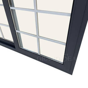 Bão tác động đôi kính tùy chỉnh màu PVC Vinyl cửa sổ Windows nhôm trượt cửa sổ cho ngôi nhà - Product Image 3