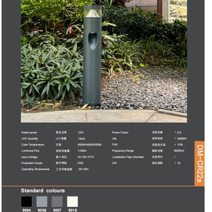 Lampu <span class=keywords><strong>Bollard</strong></span> Taman Luar Ruangan Tahan Air IP65 Aluminium Murah 14W 19W 24W untuk Jalan Setapak dan Taman - Product Image 2