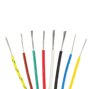 Cable de fibra de vidrio de silicona resistente al calor UL3122