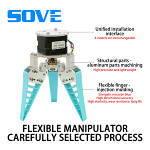 Pneumat Gripper linh hoạt Manipulator Bionic linh hoạt Manipulator tay Claw mềm thích ứng khí nén điện linh hoạt Gripper - Product Image 2