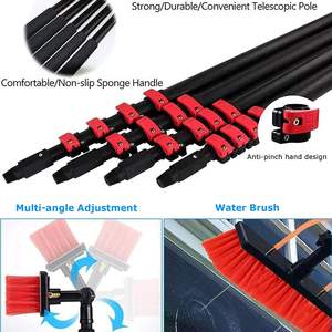 <span class=keywords><strong>Kit</strong></span> de Limpieza de Paneles Solares de 24 pies con Dispensador de Jabón, Poste Telescópico de Aluminio con Alimentación de Agua - Product Image 4