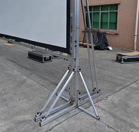 Écran de projection avant et arrière pliant rapide portable de 150 pouces 16:9 écran de projecteur de cinéma extérieur