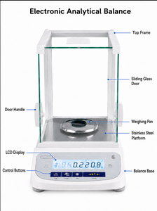 TOPTION Balanza Analítica Electrónica de Alta Precisión de 0.1mg / 200g con RS232, Balanza Profesional de Grado de Laboratorio - Product Image 4