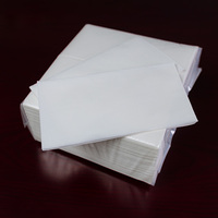 Serviettes de table jetables en pulpe recyclée, 2 plis, 4 plis, style sac, pour usage en restaurant, 33*33 CM