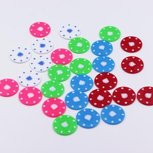 Jetons de poker Texas Hold'em personnalisés de 39 mm avec logo imprimé UV pour le mahjong et les jeux de société - Product Image 1