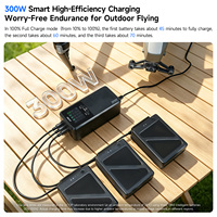 Chargeur intelligent haute vitesse 3 voies LKTOP 300W TB50 à 4 ports pour DJ, charge 3 appareils en 70 minutes et affichage LCD numérique