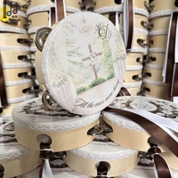 Tambour à main moyen de 6 pouces en ruban de soie pour instruments de musique, idéal pour la musique d'église, la percussion, les mariages, les fêtes et les danses - Prix de gros