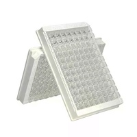 Plaque d'étiquette enzymatique Elisa à haute adsorption fond plat de plaque Elisa 96 puits pour lecteur de microplaques Elisa