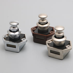 Serrures de porte de placard dissimulées sans clé, poignée à tirer, bouton poussoir, serrures de tiroir pour yacht marin, camping-car, serrures de porte de placard suspendues pour meubles - Product Image 1