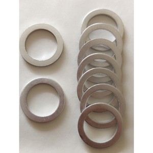 Juntas de aluminio para tornillos de cárter de aceite automotriz, arandelas universales, juntas de sellado de aceite, uso general, reparación y reemplazo - Product Image 1