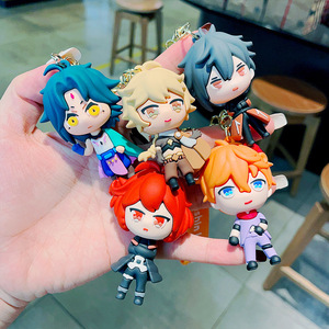Llavero hecho a mano Genshin Impact alrededor del lindo personaje del juego muñeca de silicona mochila colgante para teléfono móvil llavero de coche - Product Image 2