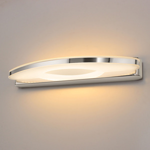 Applique murale LED moderne en acier inoxydable pour salle de bain et miroir de coiffeuse, lumière blanc chaud 2700K, fixation murale, garantie 3 ans - Product Image 5