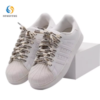 Lacets plats personnalisés avec logo imprimé, lacets imprimés avec texte personnalisé pour baskets de marque