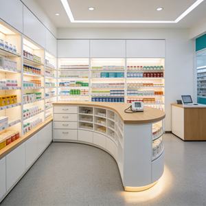 Vitrina de Medicamentos con Cerradura y Estantes de Exhibición con Maqueta 3D para Clínica o Tienda - Product Image 5