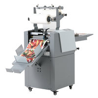 Mesin Laminasi Elektrik Semi Otomatis A3+ 390SEP Dengan Kontrol Layar Sentuh CNC, Pengatur Tekanan & Anti-Kerut