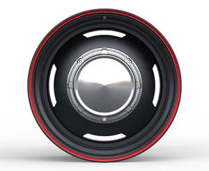 Roue de voiture avec finition noir mat + enjoliveur central personnalisable, en alliage d'aluminium forgé en deux parties, pour voitures de luxe et vintage - Product Image 6