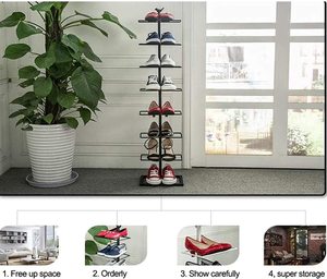 Armoire à chaussures à plusieurs niveaux, articles ménagers pour le <span class=keywords><strong>vestiaire</strong></span> du couloir du placard, présentoir pour baskets - Product Image 2