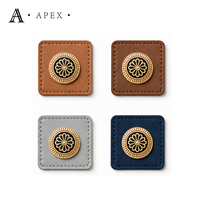 APEX Étiquette en cuir personnalisée pour hijab, abaya, mode, vêtements, foulards, chapeaux, couvre-chefs, sacs, logo décoratif