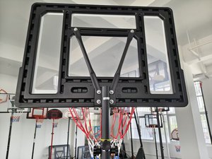 Adjustable Black Powder-coated Steel Indoor Basketball &amp; <strong>Netball</strong> PE Backboard Hoop with <strong>Net</strong> - Product Image 2