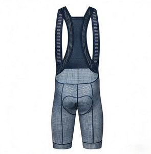 Pantalones Cortos de Ciclismo Negros Personalizables de Fábrica, Transpirables, con Tirantes de Malla y Acolchado para Ciclismo de Montaña - Product Image 1