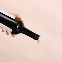 Bouchon de bouteille de vin en silicone réutilisable, écologique, étanche, en forme de balle, personnalisé OEM/ODM, pour cadeaux de mariage et fêtes, avec effet scintillant