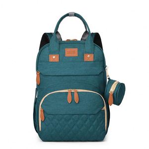 Trendy Plain Color USB Mommy Bags <b>Large</b> Capacity Waterproof Baby Diaper <b>Backpack</b> - Product Image 4
